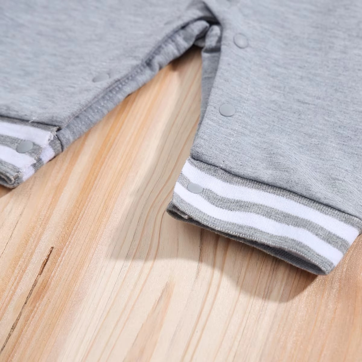 Baby Romper Grey Longsleeve Newborn