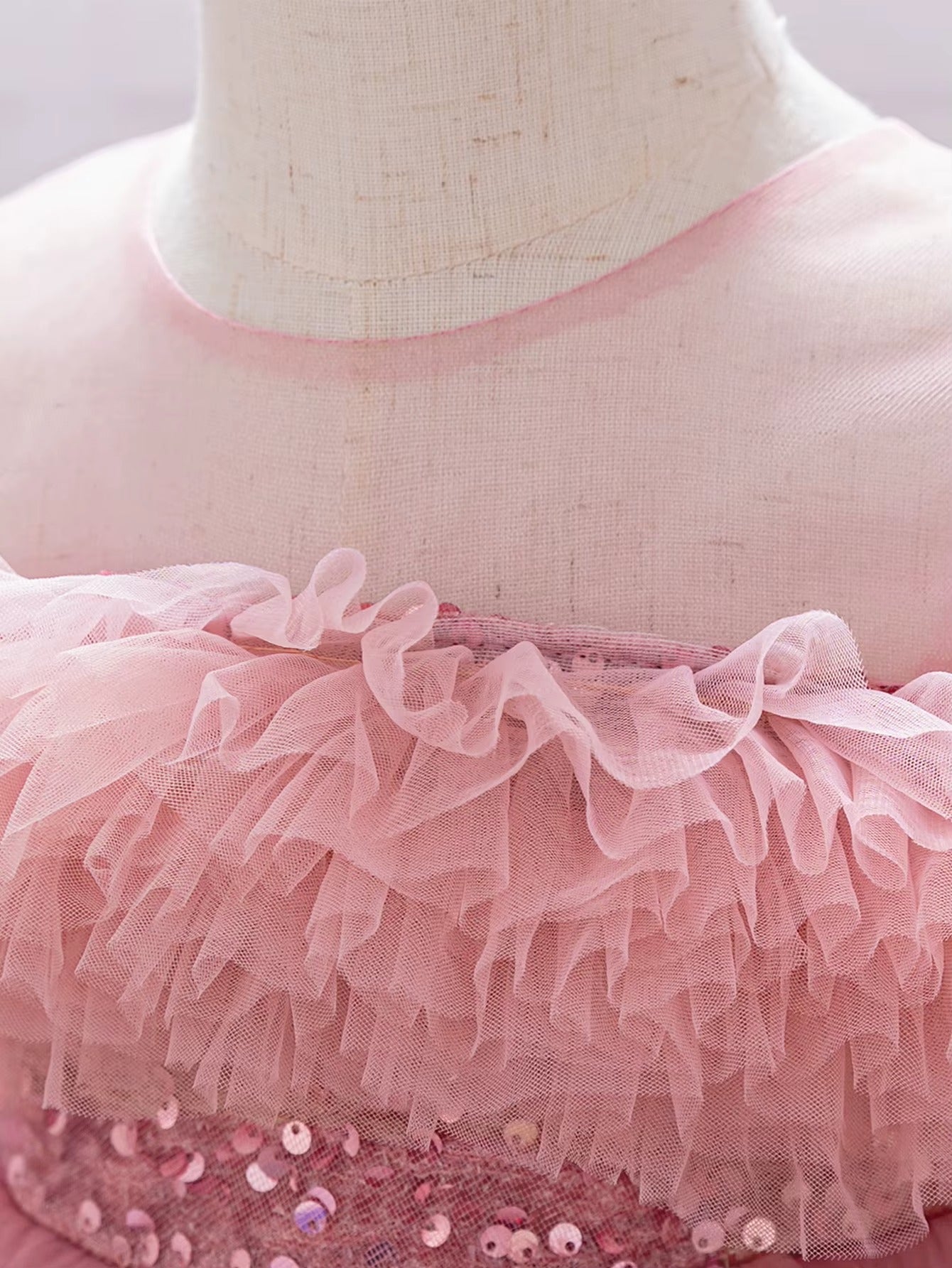 Elegant Sequin Party Baby Girl Dress