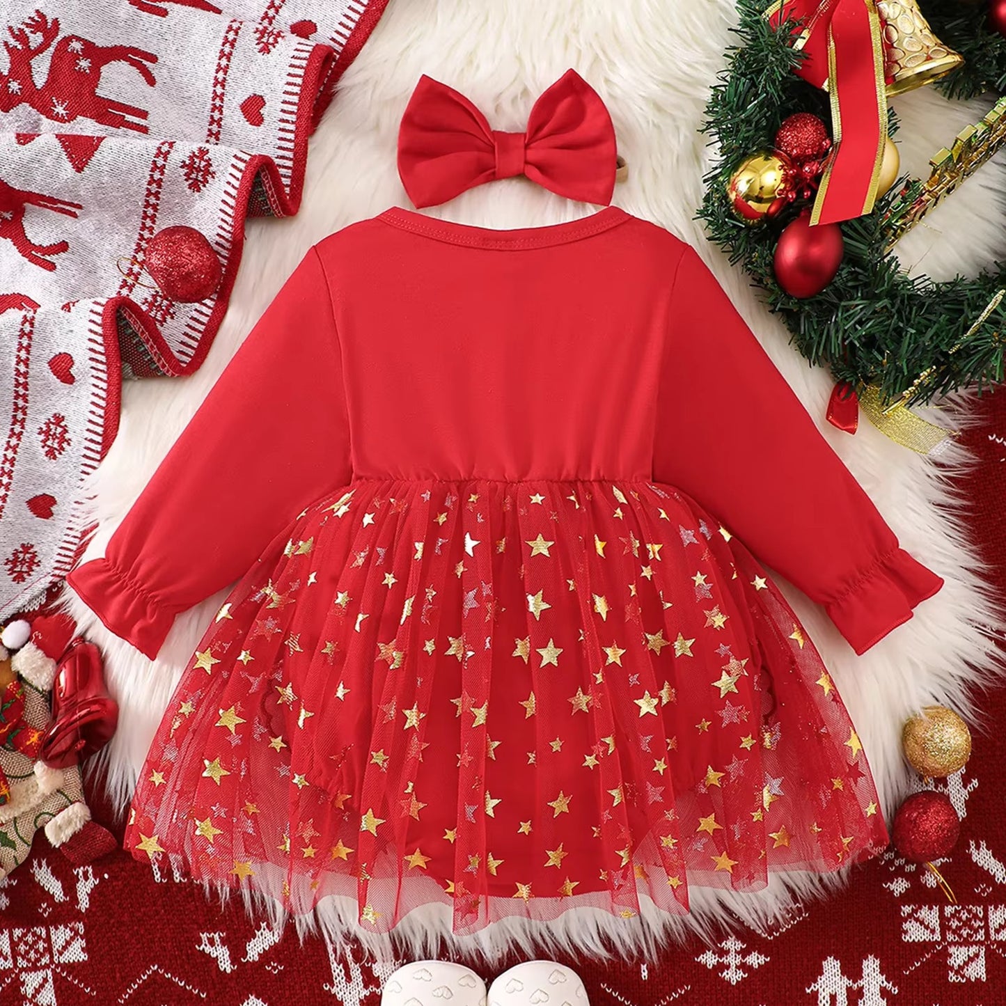 Newborn Baby Girl Christmas Dress