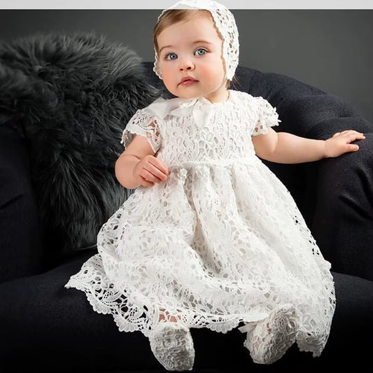 Baby Girl Dress Hollow Lace Princess 