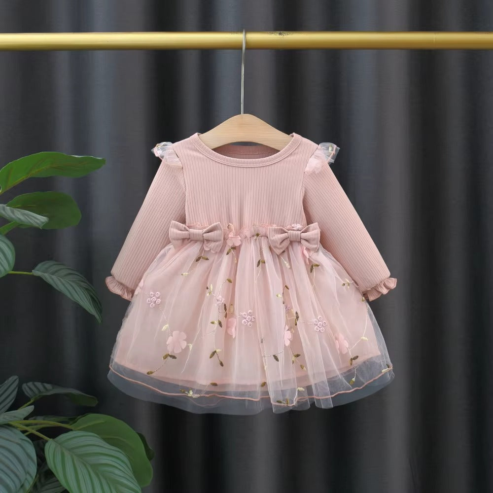 Girls' Dress Spring And Autumn Season