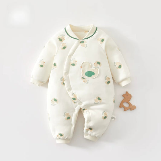 Newborn Baby Winter Thickened Cotton Romper