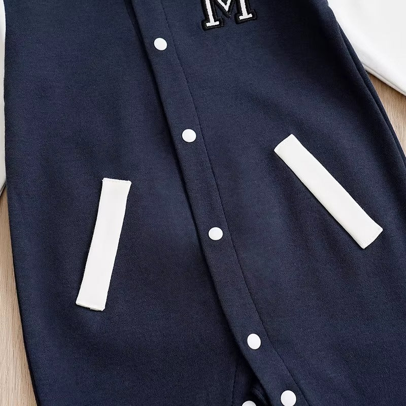 Jumpsuit Newborn Baby Baseball Uniform