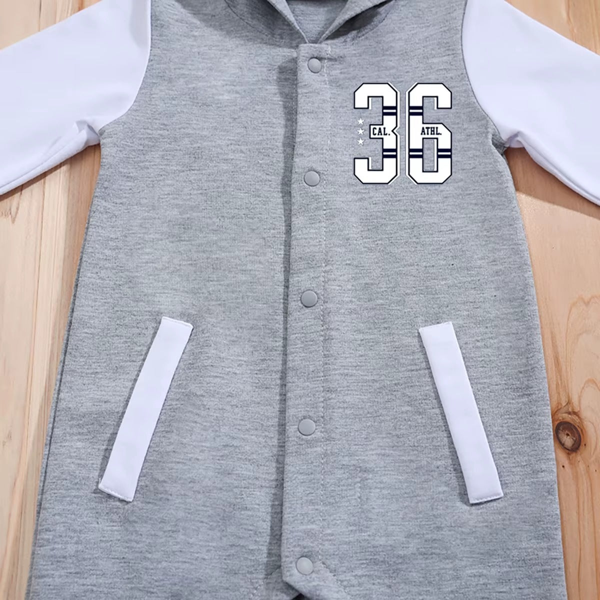 Baby Romper Grey Longsleeve Newborn