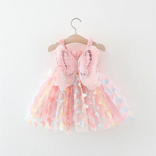 Butterfly Back Wings Fantasy Princess Dress