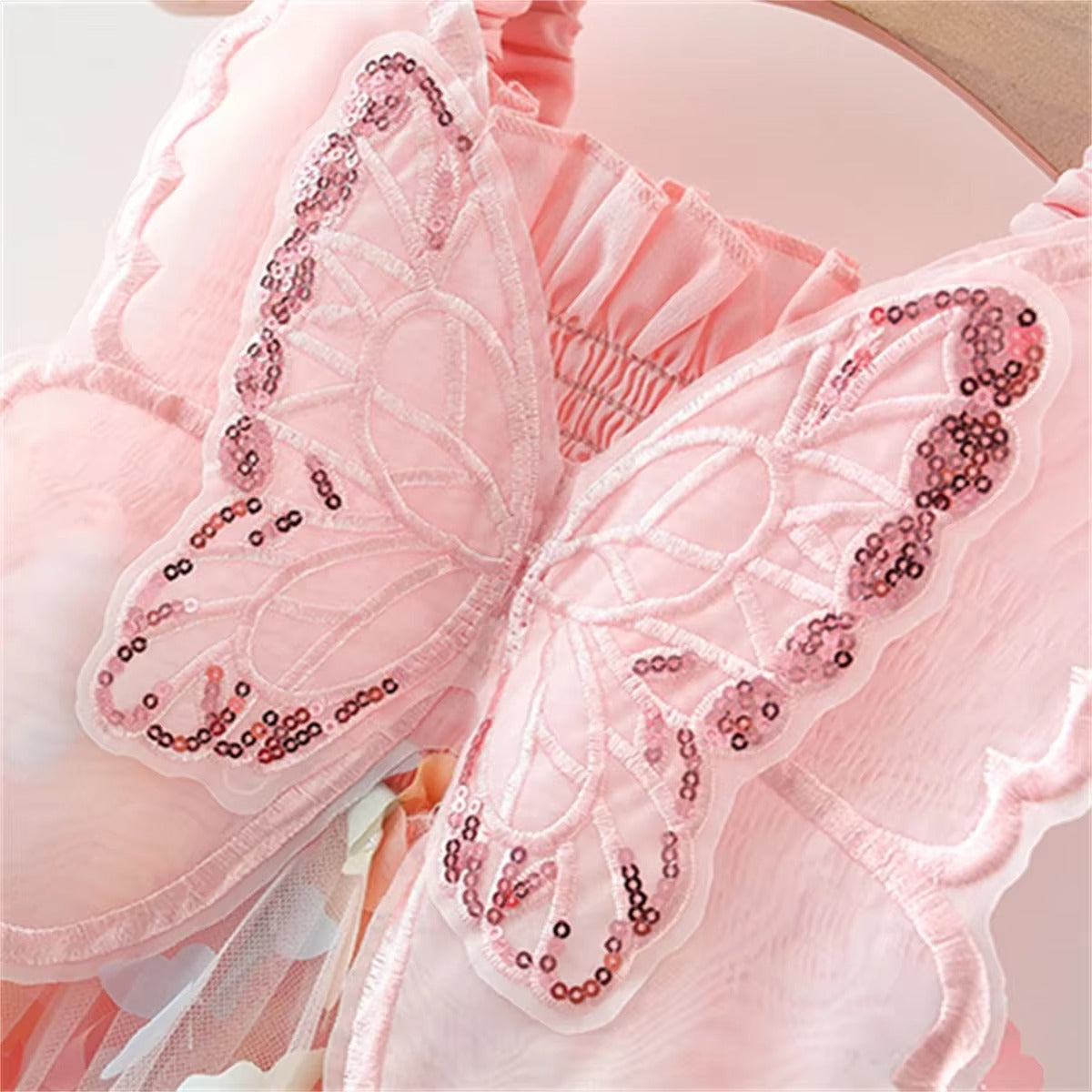 Butterfly Back Wings Fantasy Princess Dress