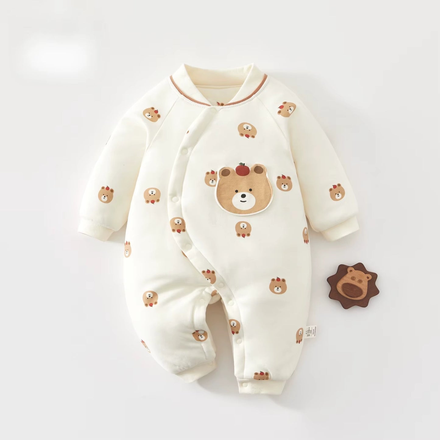 Newborn Baby Winter Thickened Cotton Romper