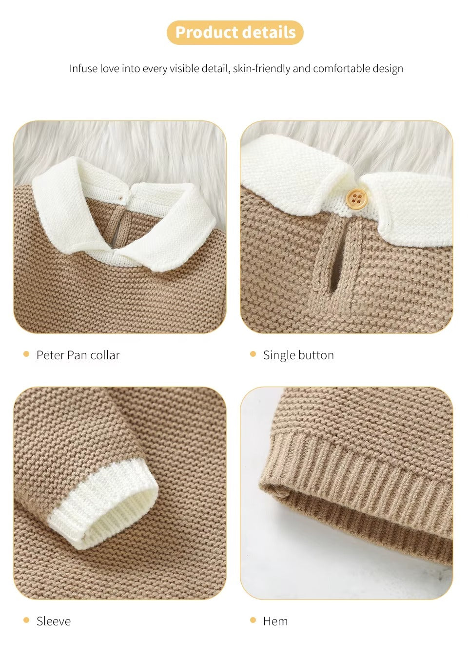 Autumn Winter Unisex Baby Knit Sweaters