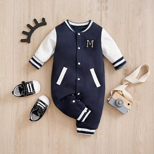 Jumpsuit Newborn Baby Baseball Uniform