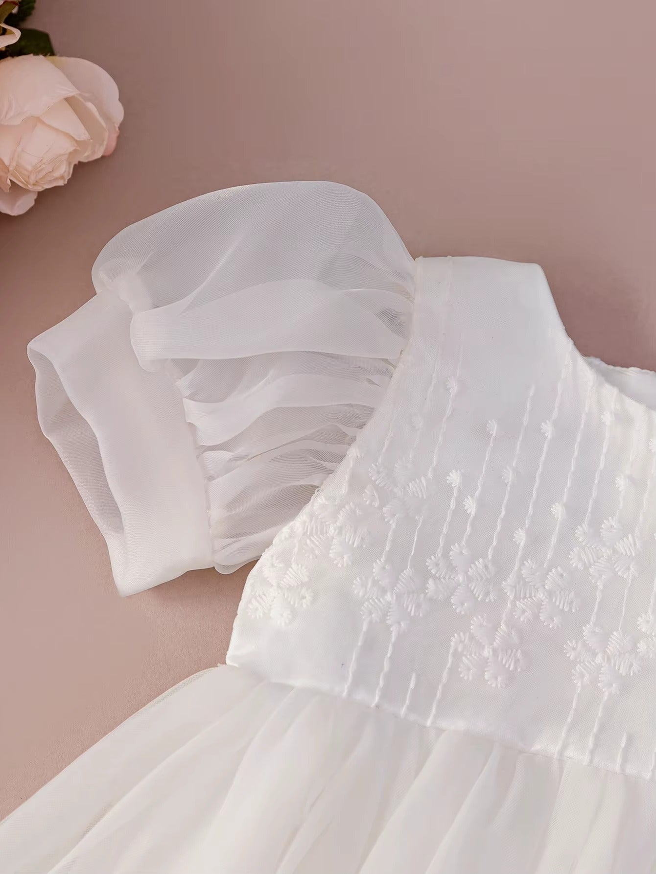 White Floral Dress for Celebrations