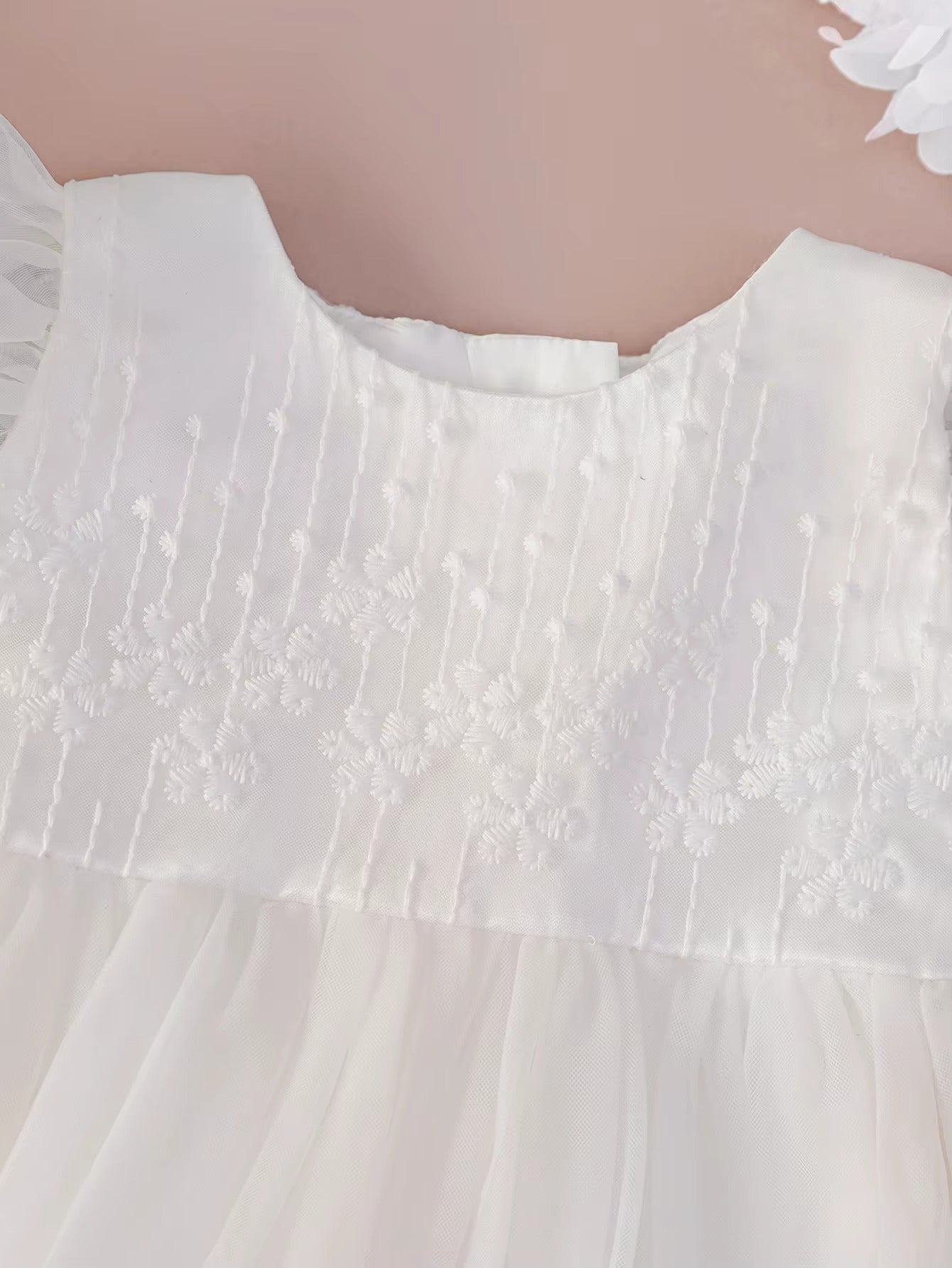 White Floral Dress for Celebrations